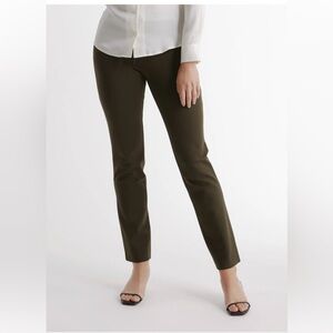 Quince size XS Straight Ponte Pant in olive